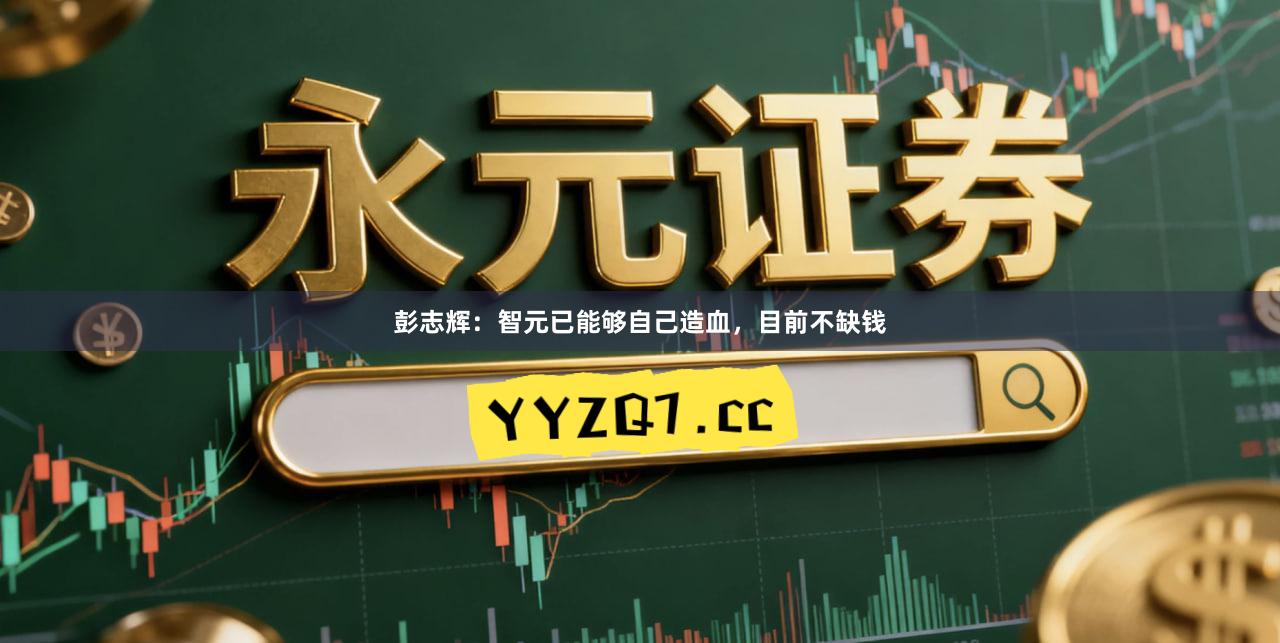 彭志辉：智元已能够自己造血，目前不缺钱
