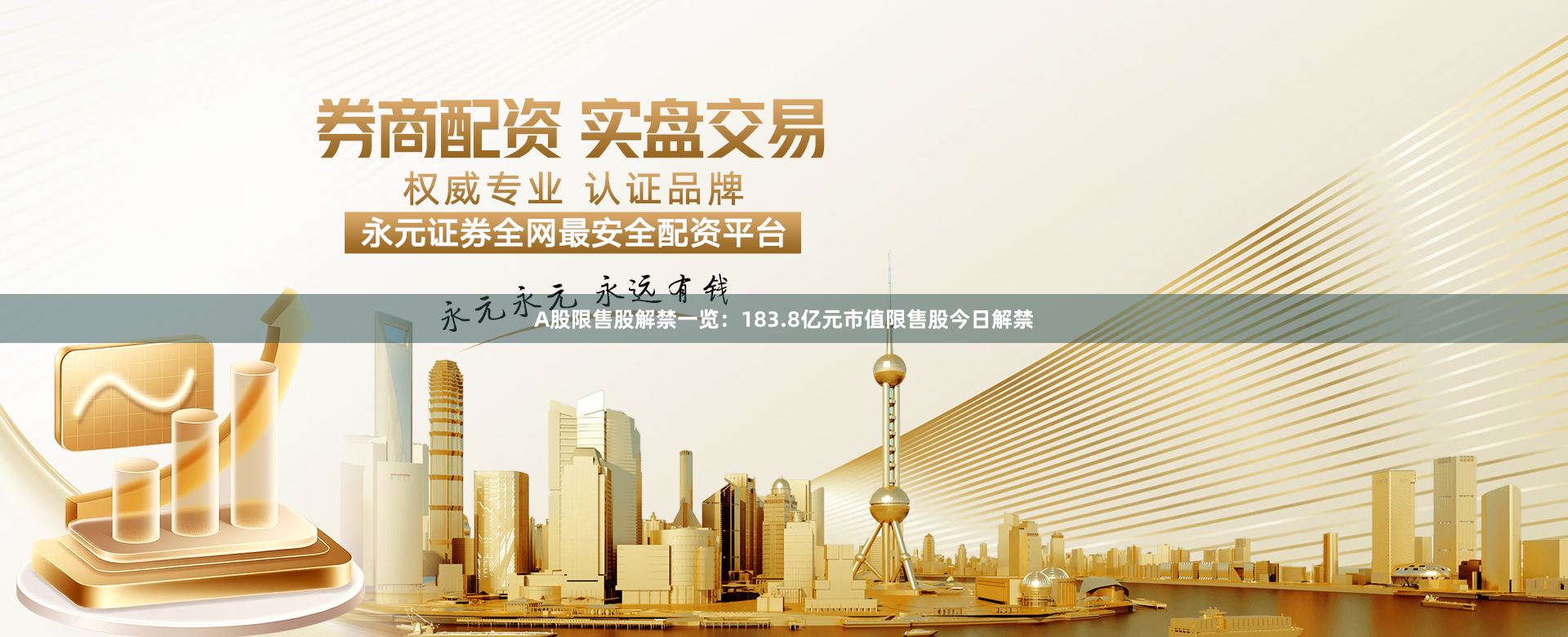 A股限售股解禁一览：183.8亿元市值限售股今日解禁