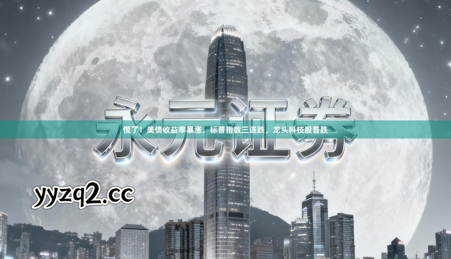 慌了！美债收益率暴涨，标普指数三连跌，龙头科技股普跌